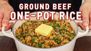 Korean Ground Beef One-Pot Rice That Can Feed Your Whole Family! l Sotbap