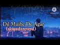 Dil Mujhe De Agar Lo Fi Music Arijit Singh Sadsong Slowed Reverb