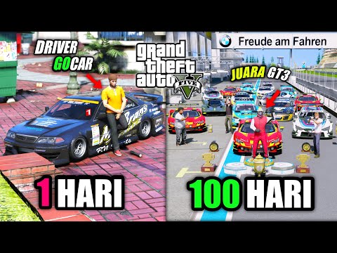 100 Days in GTA 5!! From a Go-Car Driver to a Professional Racer GTA 5 MOD