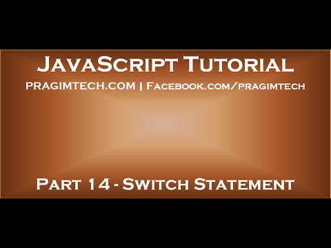 Switch statement in JavaScript