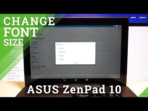 How to Change Font Size in ASUS ZenPad 10 – Display Settings