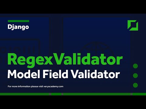 Django custom field validator with RegexValidator thumbnail