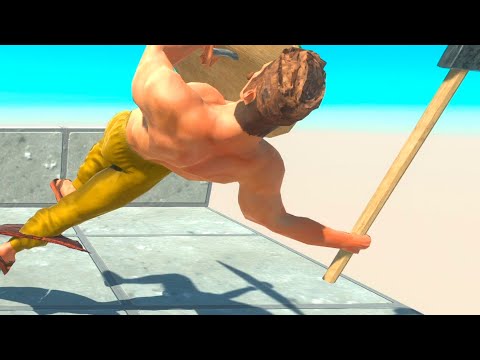 Giant Crixus The Gaul & Flying Archie The Archer vs RANDOM UNITS - Animal Revolt Battle Simulator