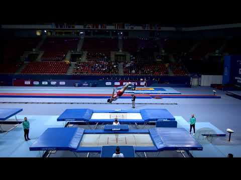 CHARTIER Jeremy (CAN) M - 2022 Trampoline Worlds, Sofia (BUL) - Q Trampoline Exercise 1