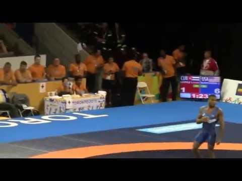 Jordan  Burroughs vs Livan Lopez  2015 Pan Am Games Toronto