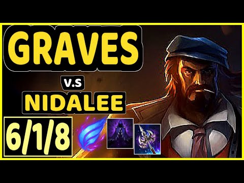JULIUS (GRAVES) vs NIDALEE - 6/1/8 KDA JUNGLE CHALLENGER GAMEPLAY - NA