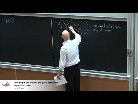 Louis Funar : Automorphisms of curve and pants complexes in profinite content