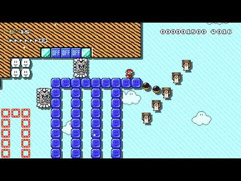 POU&ON/OFF Switch run(^_^) by RIKU/☆りく☆ - Super Mario Maker 2 - No Commentary 1bz
