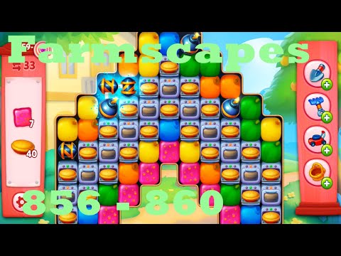 Farmscapes Level 856 - 860 HD Gameplay Walkthrough |  3 - match game | android | ios | pc | app