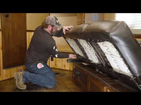 Removing the Lower Cushion of a Jack Knife Sofa