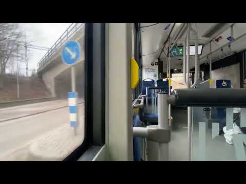 Sweden, Västerås - Bus 2 Ride from Kungsängsgatan to Västerås Centralstation