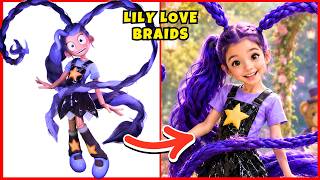 😱 SUPER QUIZ!  POPPY PLAYTIME 5 na VIDA REAL! 🎮Lily Lovebraids💜O Prototipo❤️Poppy💛