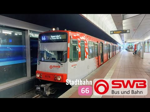 SWB Bonn | Mitfahrt Stadtbahn 66: Bad Honnef - Bonn Hbf - Siegburg Bf | Duewag B100S