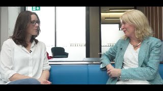 Niamh Murray and Prof. Ann Hopkins in conversation about Multiple Myeloma (a type of blood cancer)