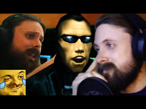 Forsen Reacts to Forsen finds JC Denton in the Bathroom