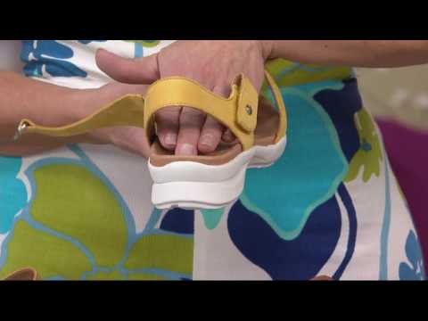 Earth Nubuck Leather Adjustable Sandals - Peak on QVC