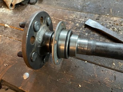 How to replace a drive axle bearing, Chrysler 8 3/4