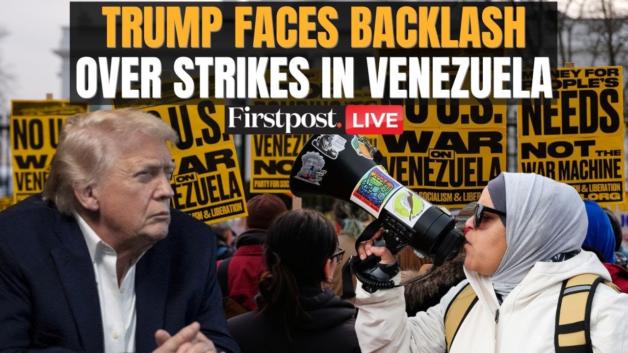 LIVE: 'No War for Oil' | Protests Erupts in U.S. Against Trump's Airstrike in Venezuela | Firstpost
