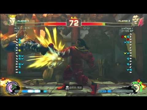 SSF4 Rank Match  ACE E I RI N (GU)  vs  ice0age r (BO)