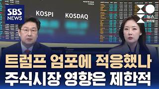 [머니버스] 트럼프 엄포에 적응했나..주식시장 영향은 제한적 / SBS / 주영진의 뉴스브리핑