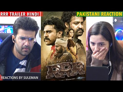 Pakistani Couple Reacts To RRR Trailer | Hindi | NTR, Ram C, Ajay D, Alia B | SS Rajamouli