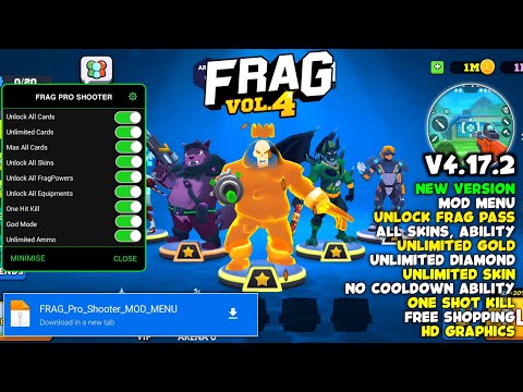 Frag Pro Shooter MOD MENU v4.17.2 | MOD APK UNLOCK CHARACTERS UNLOCKED | UNLIMITED SKINS & ABILITY