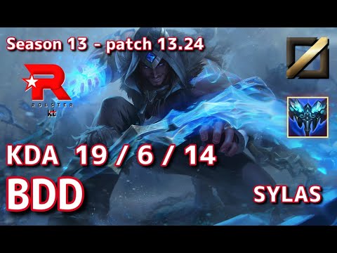 【KRサーバー/M1】KT Bdd サイラス(Sylas) VS アカリ(Akali) MID - Patch13.24 KR Ranked【LoL】