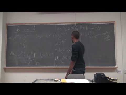 Math 205 Lecture 5 - More on logs and exponentials and thinking about limits