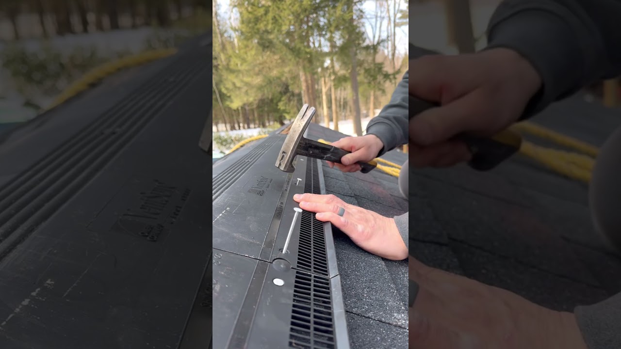 Amazing Ridge Vent! Very Easy To Install. #diy #construction #tools