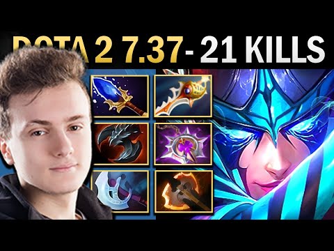 Phantom Assassin Gameplay Miracle with Rapier and 21 Kills - Dota 2 7.37