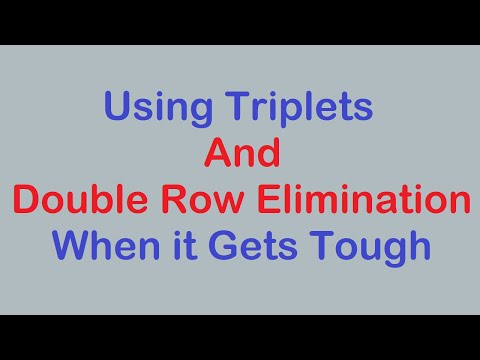 Sudoku Primer 272 - Finding Next Number With Triplets & Double Row Elimination