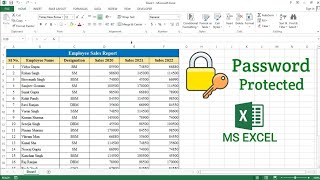 How to Protect Excel File with Password | Set Password to Excel File | Excel Password Protection