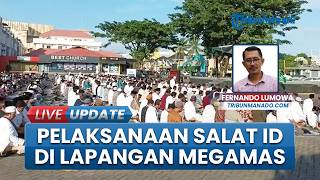 Eks Lapangan Basket Megamas Manado Dipadati Jemaah Muhammadiyah, Ratusan Warga Gelar Salat Idulfitri