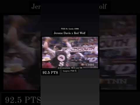 🇧🇷 Curta e comenta! 🤠👍🏻 Jerome Davis x Red Wolf - PBR St. Louis 1998 #shorts #rodeio #rodeo #pbr