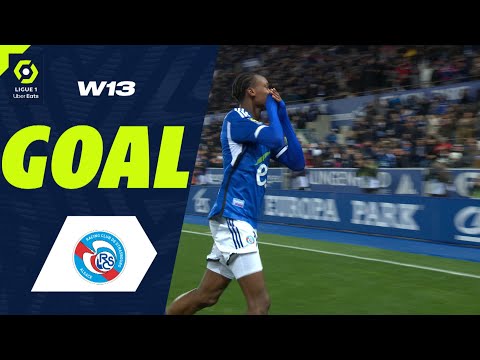 Goal Emmanuel Esseh EMEGHA (6' - RCSA) RC STRASBOURG ALSACE - OLYMPIQUE DE MARSEILLE (1-1) 23/24