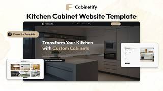 CABINETIFY | KITCHEN CABINET WEBSITE TEMPLATE | DESIGNTOCODES