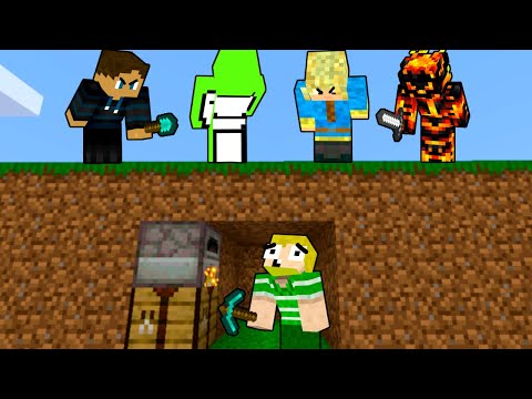Bliver Huntet Af 5 Youtubere!! - Dansk Minecraft