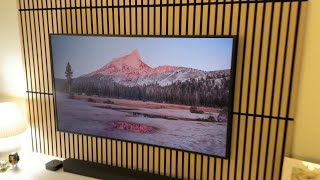 Installing Costco Artika Sonolok Acoustic Panels on TV Wall