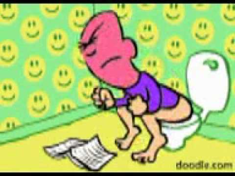 toilet humor, cartoon constipation !