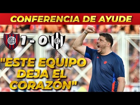 SAN LORENZO - CONFERENCIA DE AYUDE TRAS EL TRIUNFO VS CENTRAL CÓRDOBA
