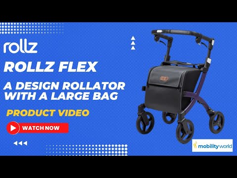 Mobility World Ltd UK - Rollz Flex   A design rollator with a large bag