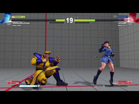 SFV Ranked SOAGuiNycholas Cammy vs carlos8f Bison [RAGEQUIT]
