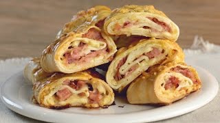 Receta de Rolls de Provolone y Jamón