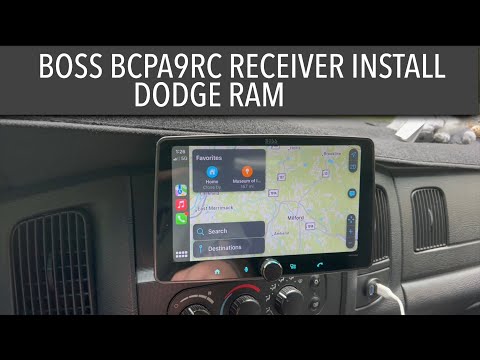 Boss BCPA9RC receiver and back up camera install on a dodge Ram.