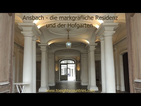 Ansbach – die markgräfliche Residenz und der Hofgarten [DE]