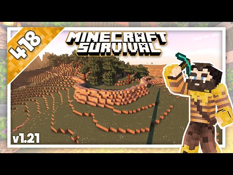 Minecraft Survival | Relaxing Builds - Farming Packed Mud (No Commentary, Lofi) | Ep.418