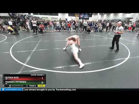 122 Lbs Champ. Round 2 - Alyssa Ruiz, TX Vs Madisen Petersen, NE 02f4