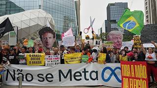 Protestas contra Meta en Brasil tras acusaciones de interferencia electoral y anuncios irregulares