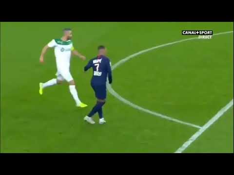 Kylian Mbappé rabona shot vs Saint Etienne HD