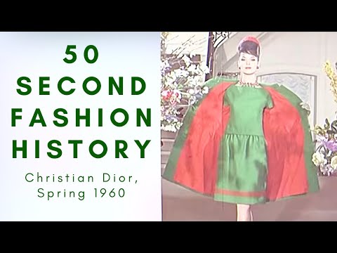 50-Second Fashion History | Christian Dior Spring/Summer 1960